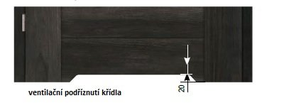 Ventilační podříznutí křídla Voster