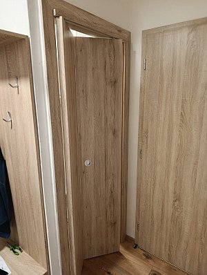 Skládací dveře INVADO NORMA DECOR 1 / Enduro plus - dub přírodní B587