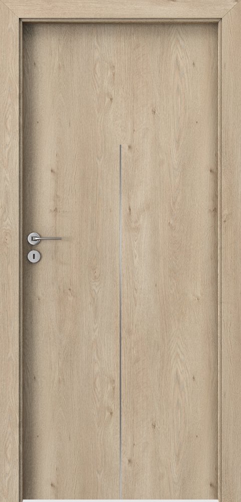 Interiérové dveře PORTA LINE H.1 - dýha Portaperfect 3D - dub klasický