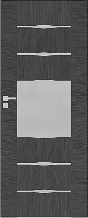 Interiérové dveře DRE VERANO - model 3 - dýha DRE-Cell - dub šedý kartáčovaný