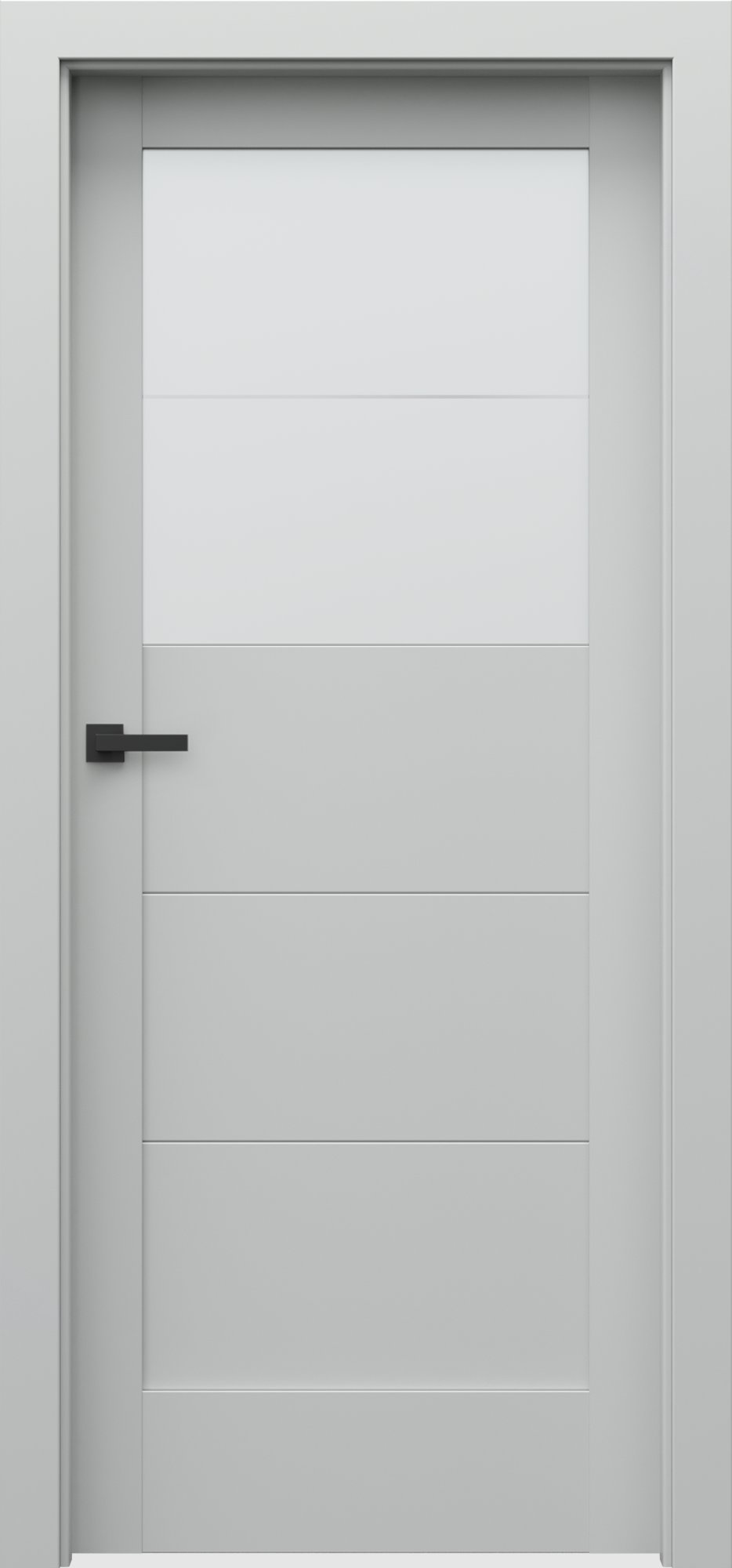 Posuvné interiérové dveře VERTE B - B2 - dýha Portadecor - šedá