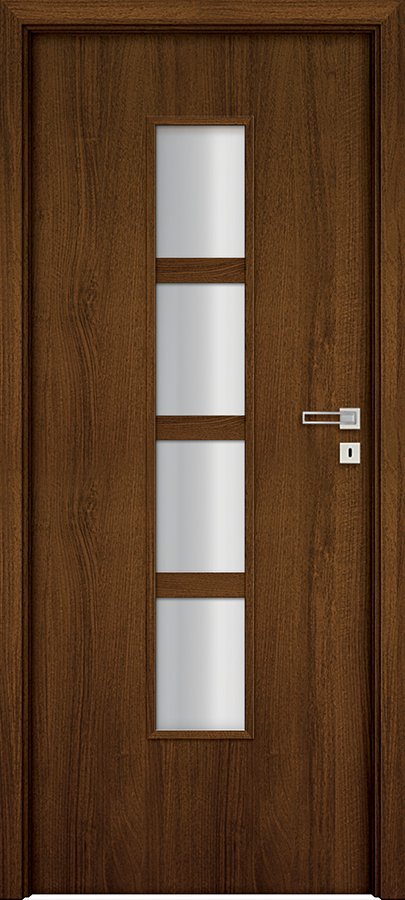 Posuvné interiérové dveře INVADO DOLCE 2 - dýha Enduro 3D - ořech klasický B597