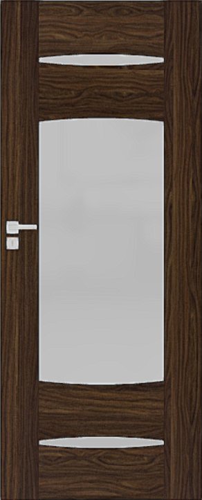 Interiérové dveře DRE ENA - model 5 - dekorativní dýha 3D - eben (do vyprodání zásob)