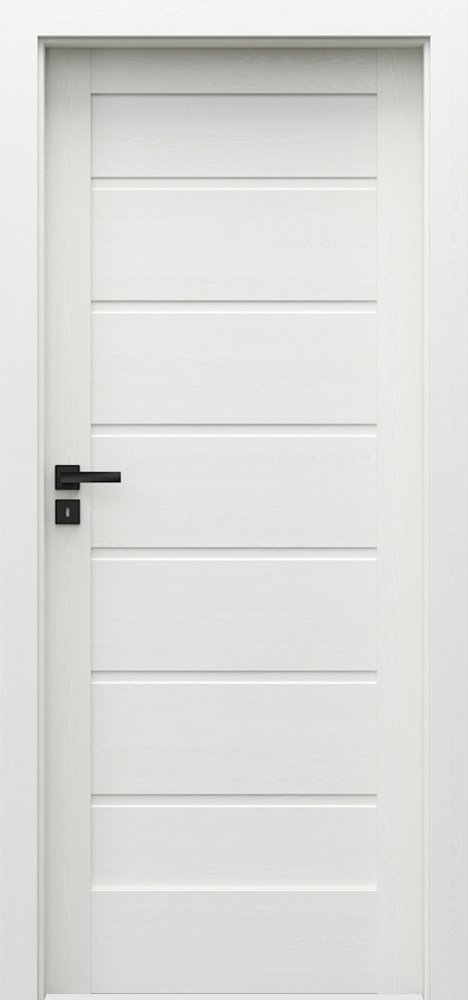 Posuvné interiérové dveře VERTE HOME J - J0 - dýha Portasynchro 3D - wenge bílá