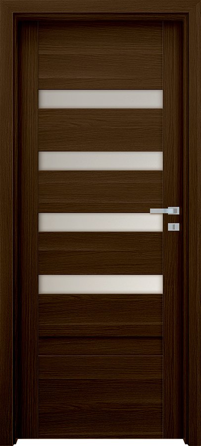 Posuvné interiérové dveře INVADO VERSANO 5 - Eco-Fornir forte - ořech duro B473