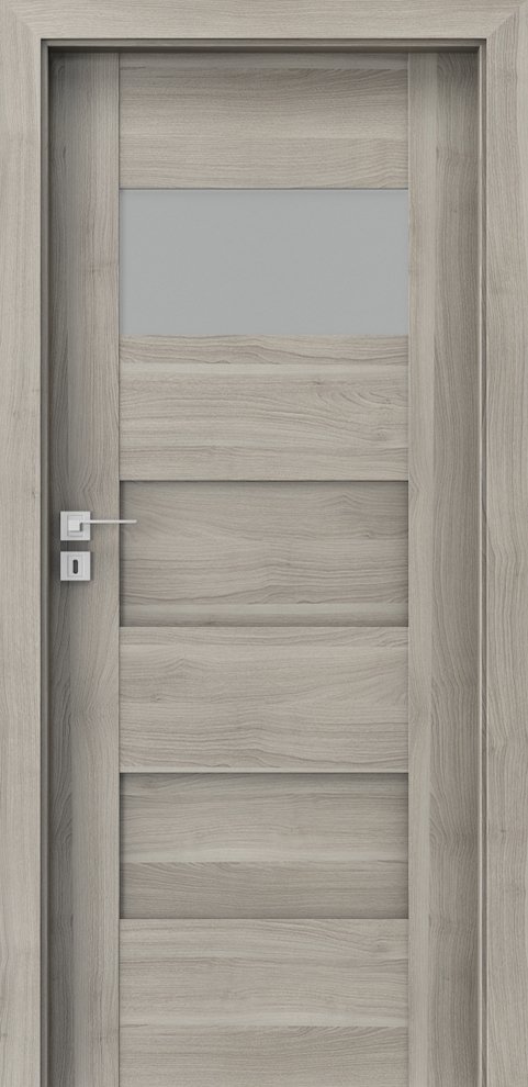 Interiérové dveře PORTA KONCEPT K.1 - dýha Portasynchro 3D - akát stříbrný