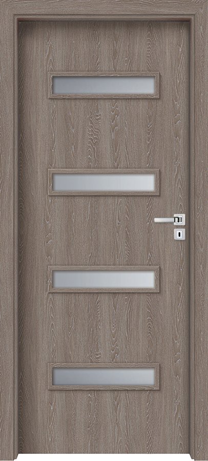 Interiérové dveře INVADO PARMA 1 - Eco-Fornir forte - dub šedý B476