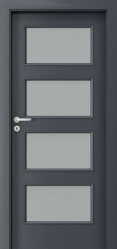 Posuvné interiérové dveře PORTA Laminát CPL 5.5 - dýha CPL HQ 0,2 - antracit HPL-CPL
