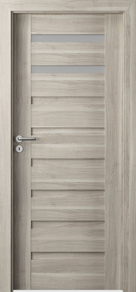 Interiérové dveře VERTE PREMIUM D - D2 - dýha Portasynchro 3D - akát stříbrný