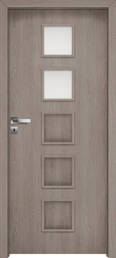 Interiérové dveře INVADO TORINO 3 - Eco-Fornir forte - dub šedý B476