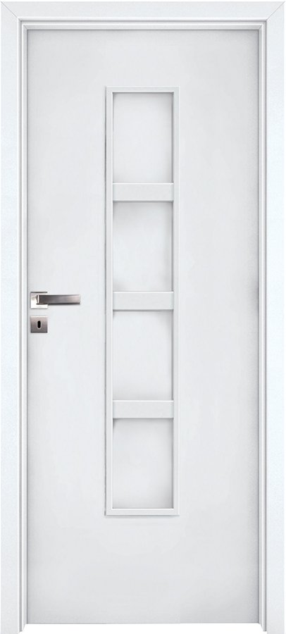 Posuvné interiérové dveře INVADO DOLCE 1 - Eco-Fornir laminát CPL - bílá B490
