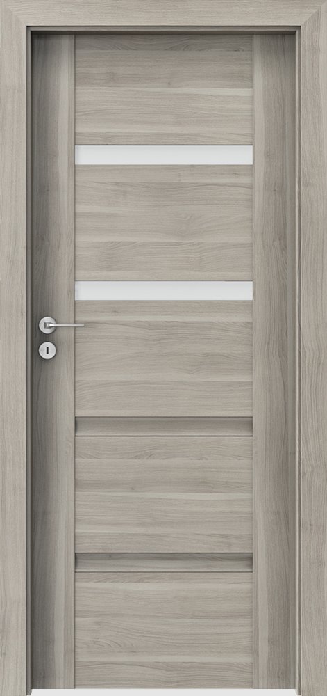 Posuvné interiérové dveře PORTA INSPIRE C.2 - dýha Portasynchro 3D - akát stříbrný