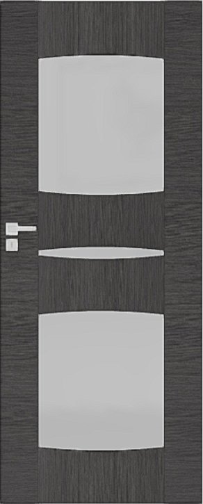 Interiérové dveře DRE ENA - model 4 - dýha DRE-Cell - dub šedý kartáčovaný