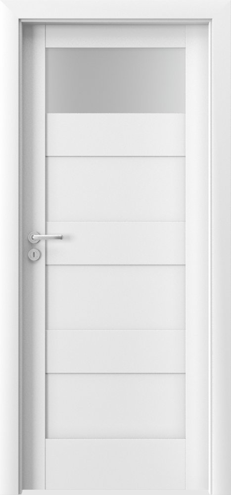 Interiérové dveře VERTE L - L1 - dýha Portadecor - bílá
