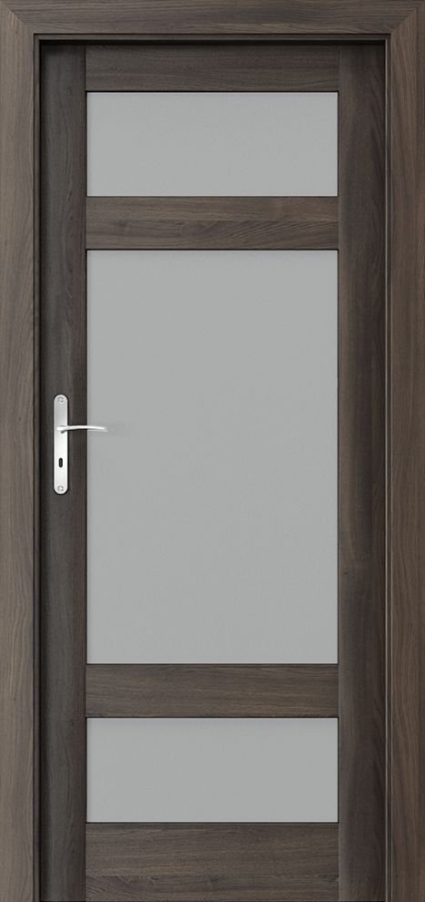 Posuvné interiérové dveře PORTA HARMONY C.3 - dýha Portasynchro 3D - dub tmavý