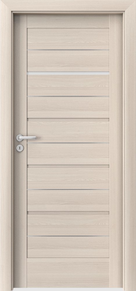 Interiérové dveře VERTE G - G1 intarzie - dýha Portadecor - ořech bělený