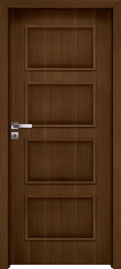 Posuvné interiérové dveře INVADO MERANO 1 - Eco-Fornir forte - ořech duro B473