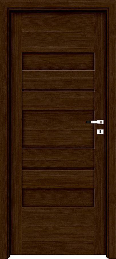 Interiérové dveře INVADO PASARO 1 - Eco-Fornir forte - ořech duro B473