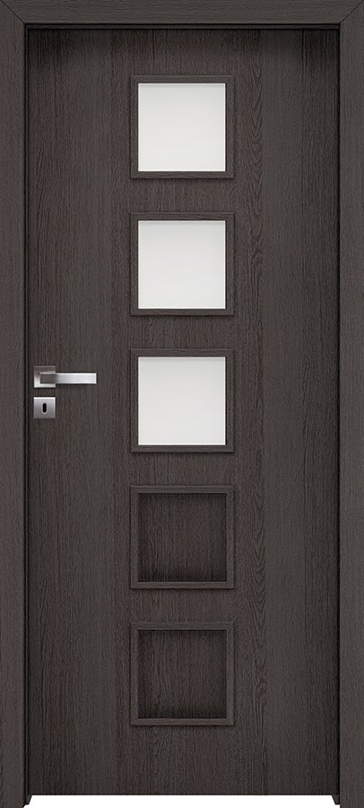 Interiérové dveře INVADO TORINO 4 - dýha Enduro 3D - antracit B637