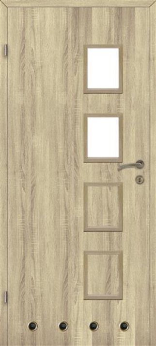 Interiérové dveře VOSTER ALBA 2/4 - lak - dub bělený