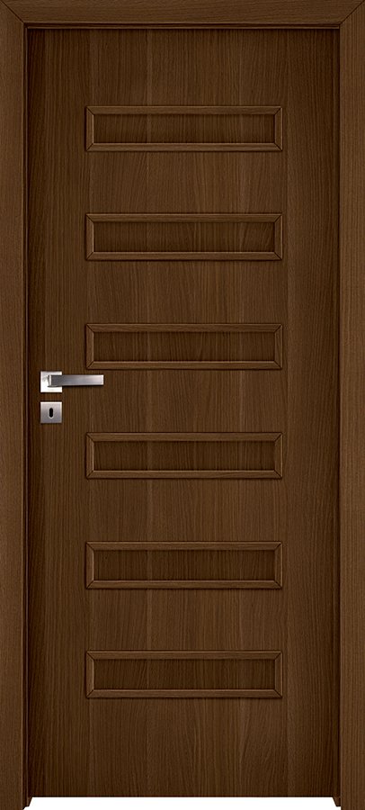 Interiérové dveře INVADO VIRGO 3 - Eco-Fornir forte - ořech duro B473