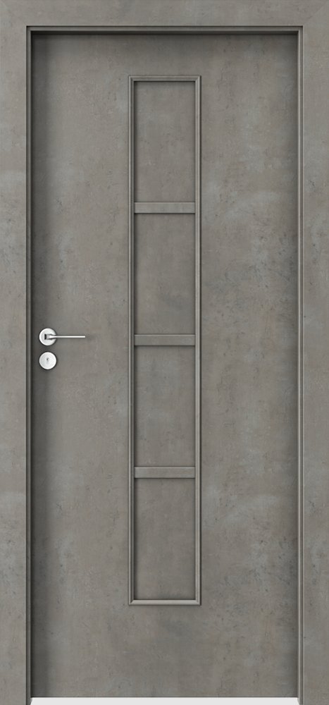Interiérové dveře PORTA STYL 2 - plne - dýha CPL HQ 0,2 - beton světlý