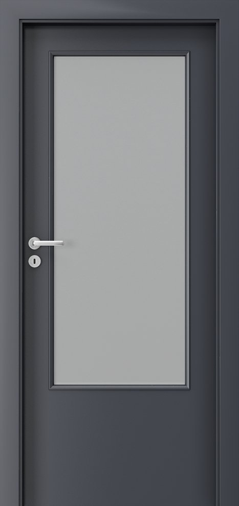 Posuvné interiérové dveře PORTA Laminát CPL 1.3 - dýha CPL HQ 0,2 - antracit HPL-CPL