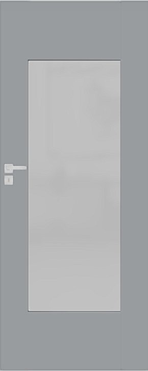 Interiérové dveře DRE AURI - model 4 - dýha DRE-Cell - světle šedá mat