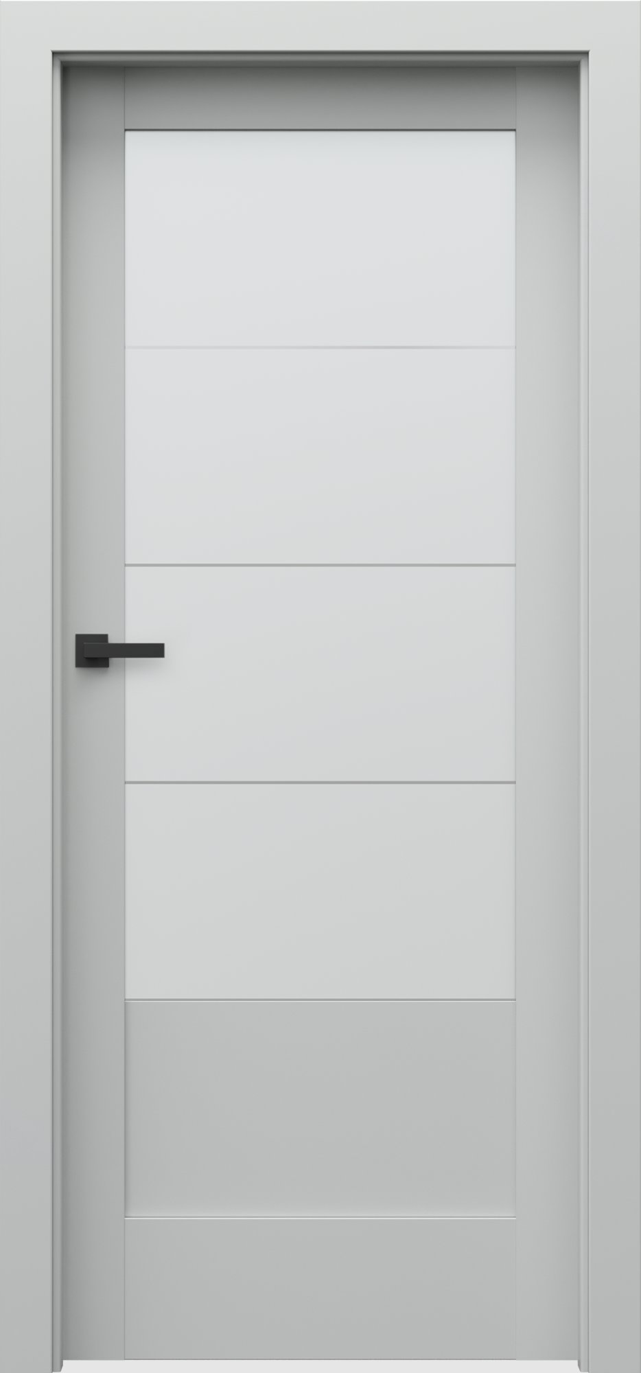 Posuvné interiérové dveře VERTE B - B4 - dýha Portadecor - šedá