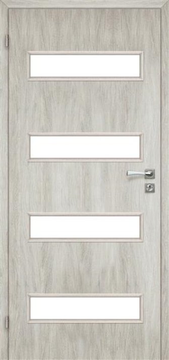 Interiérové dveře VOSTER MILANO 4/4 - lak - dub stříbrný