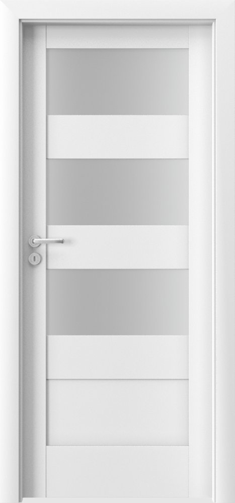 Posuvné interiérové dveře VERTE L - L3 - dýha Portadecor - bílá