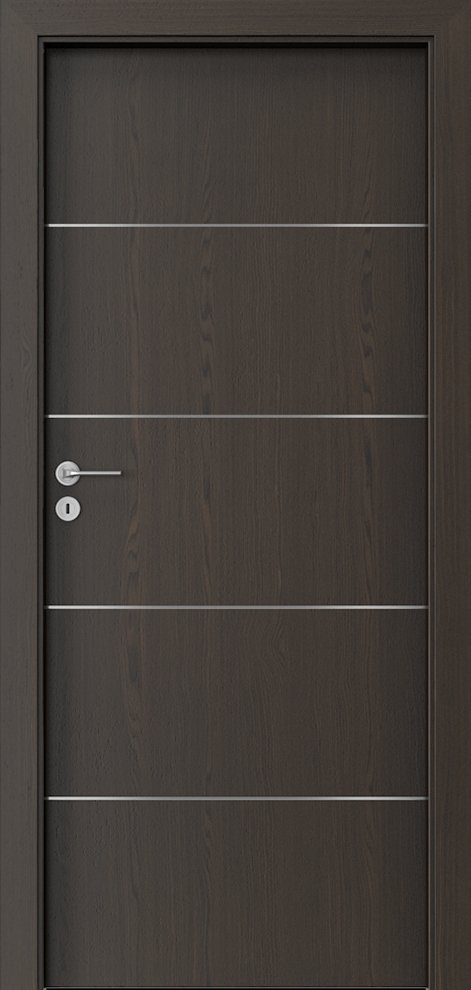 Interiérové dveře PORTA NATURA LINE E.2 - přírodní dýha Select - ořech tmavý