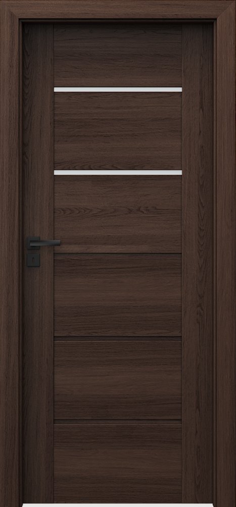 Interiérové dveře VERTE PREMIUM E - E2 - dýha Portaperfect 3D - dub Havana
