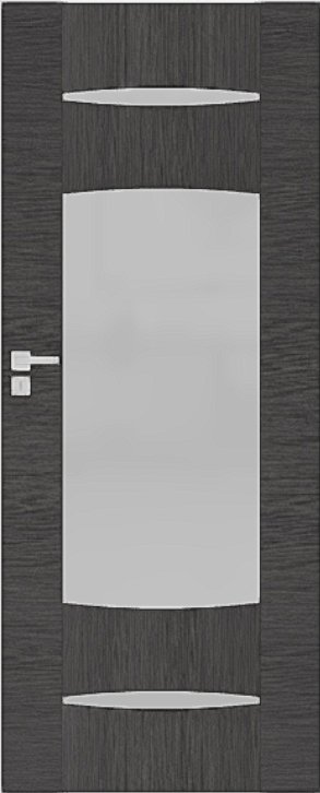 Interiérové dveře DRE ENA - model 5 - dýha DRE-Cell - dub šedý kartáčovaný