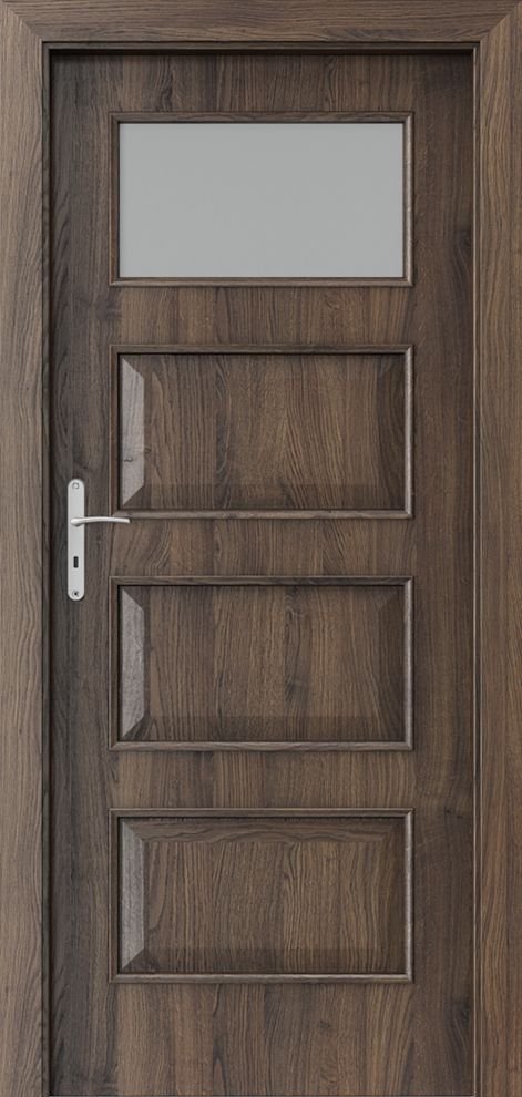 Interiérové dveře PORTA NOVA 5.2 - dýha Portasynchro 3D - dub šarlatový