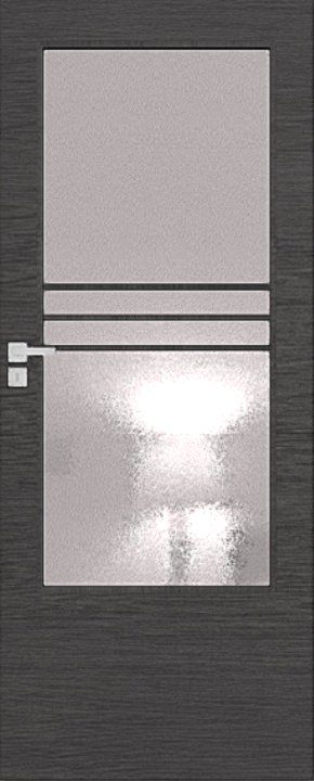 Interiérové dveře DRE ARTE B 10 - dýha DRE-Cell - dub šedý kartáčovaný