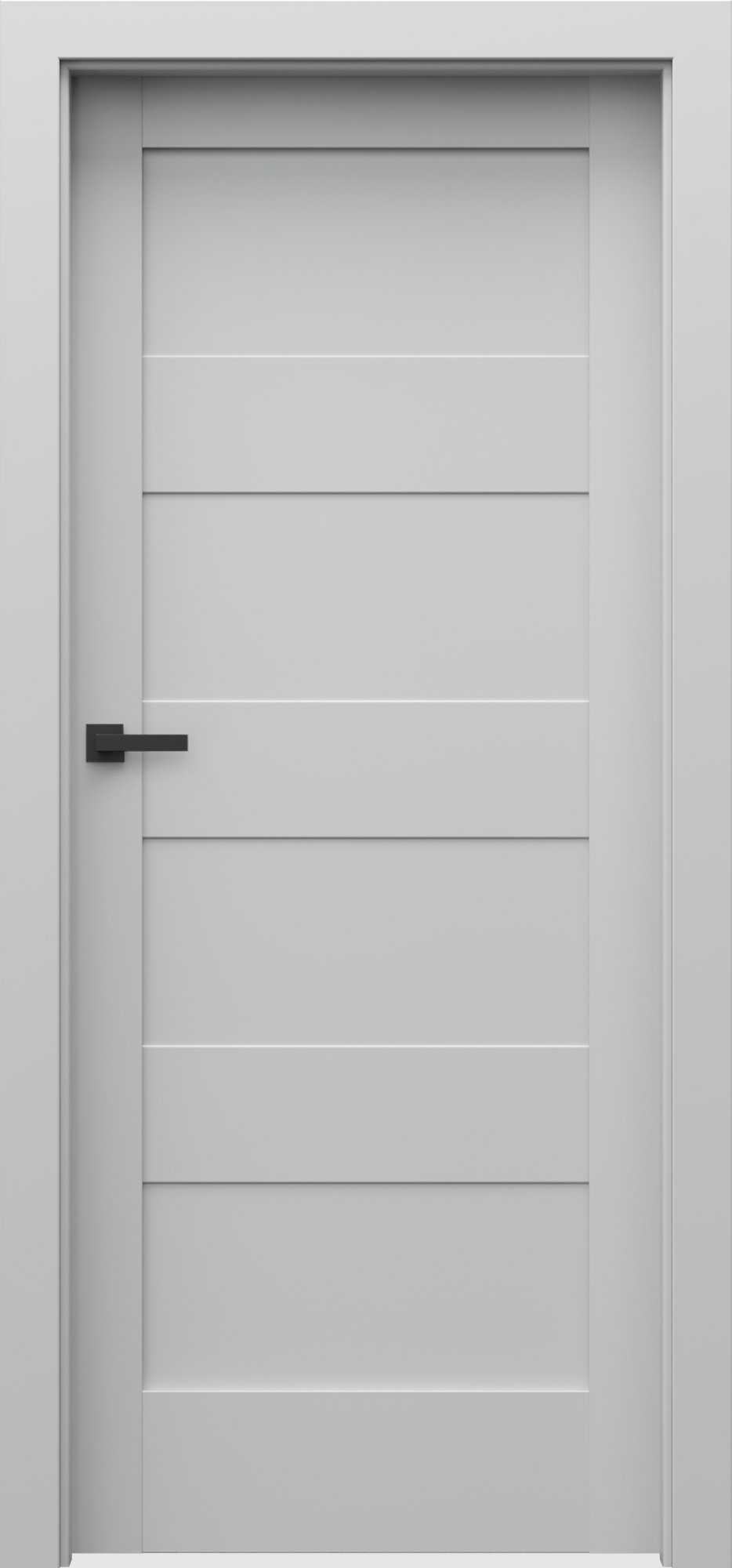 Posuvné interiérové dveře VERTE L - L0 - dýha Portadecor - šedá