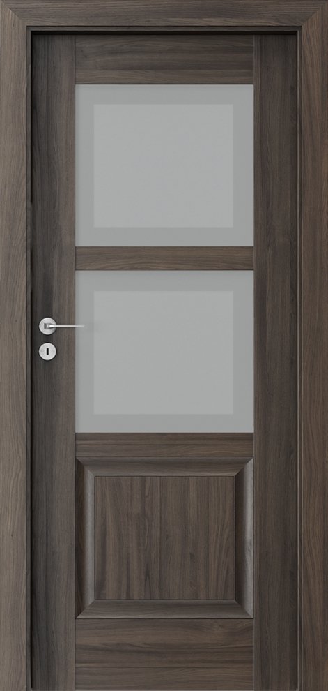 Posuvné interiérové dveře PORTA INSPIRE B.2 - dýha Portasynchro 3D - dub tmavý