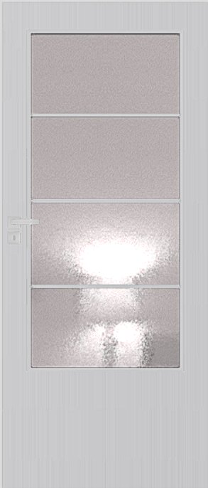 Interiérové dveře DRE ARTE B 20 - dýha DRE-Cell - stříbrná