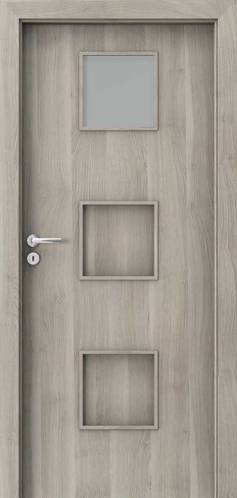 Posuvné interiérové dveře PORTA FIT C.1 - dýha Portasynchro 3D - akát stříbrný