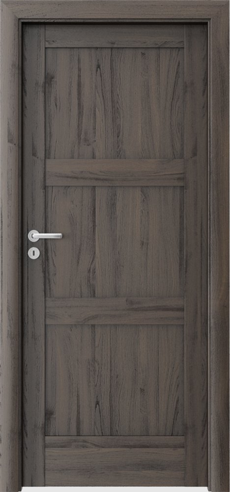 Posuvné interiérové dveře VERTE N - N0 - dýha Portasynchro 3D - dub tmavý 