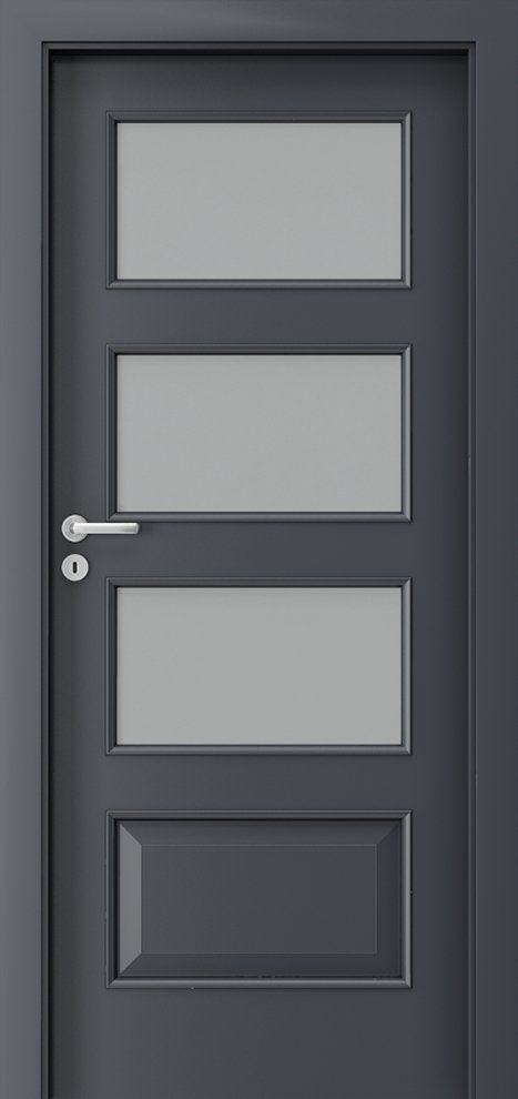 Posuvné interiérové dveře PORTA Laminát CPL 5.4 - dýha CPL HQ 0,2 - antracit HPL-CPL