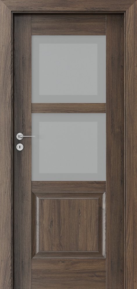 Posuvné interiérové dveře PORTA INSPIRE B.2 - dýha Portasynchro 3D - dub šarlatový