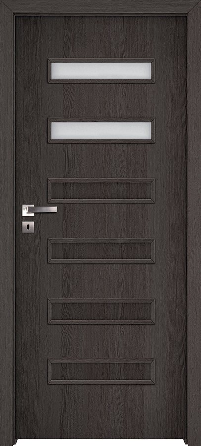 Interiérové dveře INVADO VIRGO 2 - dýha Enduro 3D - antracit B637