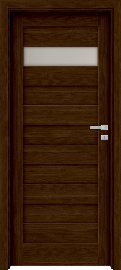 Interiérové dveře INVADO LIVATA 2 - Eco-Fornir forte - ořech duro B473