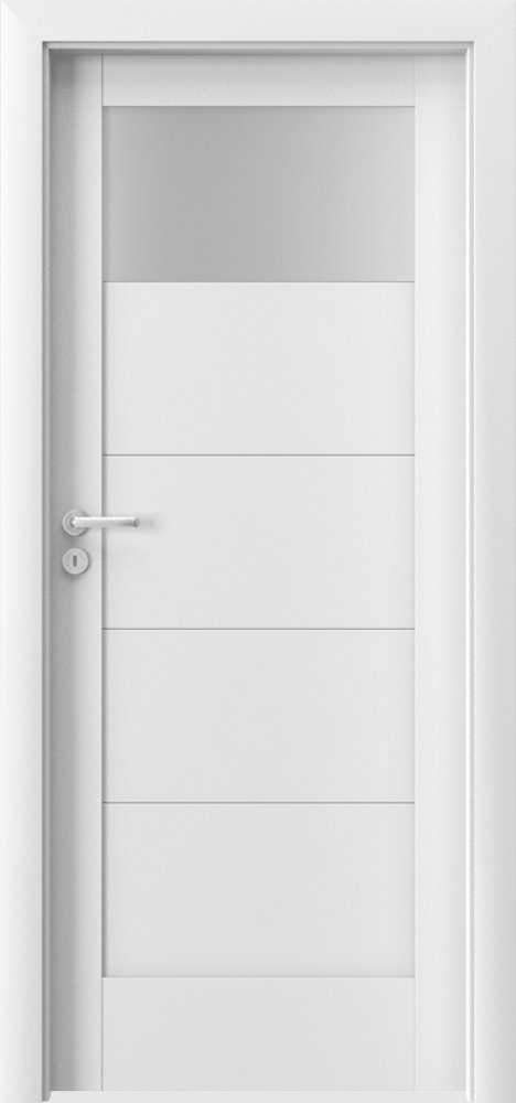 Posuvné interiérové dveře VERTE B - B1 - dýha Portadecor - bílá