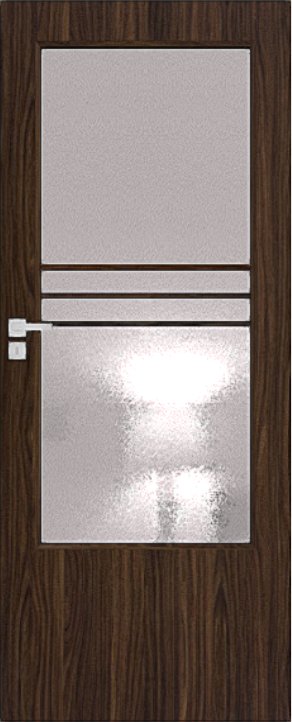 Interiérové dveře DRE ARTE B 10 - dekorativní dýha 3D - eben (do vyprodání zásob)