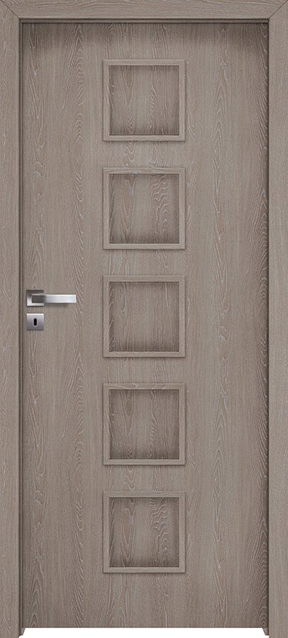 Posuvné interiérové dveře INVADO TORINO 1 - Eco-Fornir forte - dub šedý B476