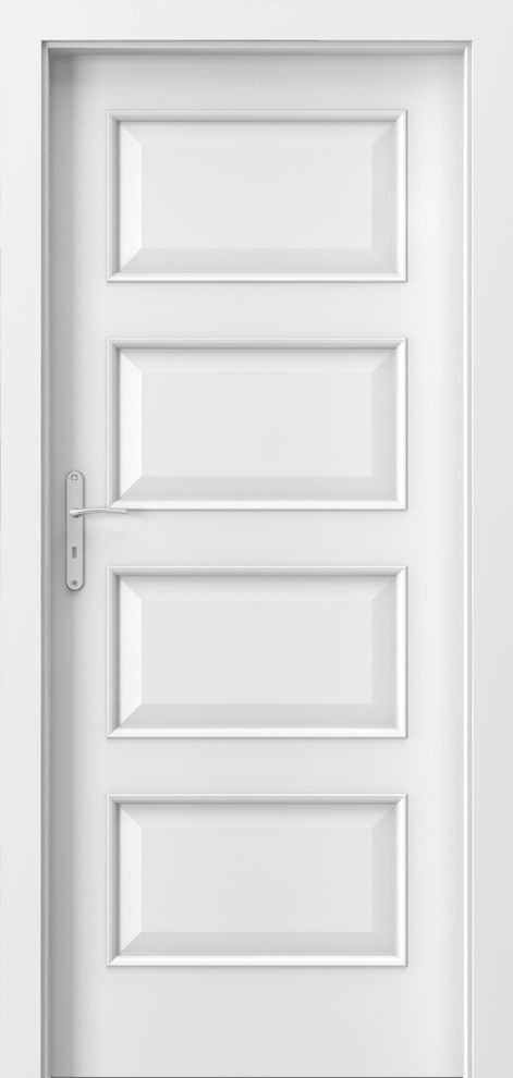 Posuvné interiérové dveře PORTA NOVA 5.1 - dýha Portadecor - bílá