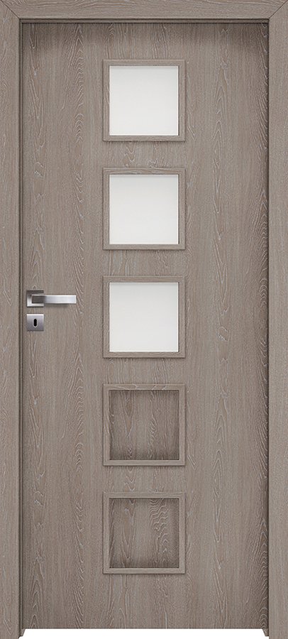 Posuvné interiérové dveře INVADO TORINO 4 - Eco-Fornir forte - dub šedý B476